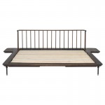 Distrikt Bed Smoked Wood King Bed