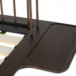 Distrikt Bed Smoked Wood King Bed