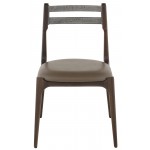 Assembly Sepia Leather Dining Chair