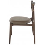 Assembly Sepia Leather Dining Chair