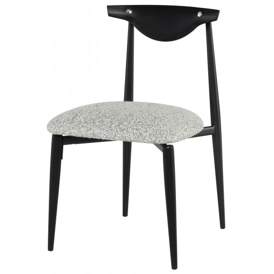 Vicuna Boucle Grey Fabric Dining Chair, HGDA732