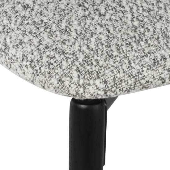 Vicuna Boucle Grey Fabric Dining Chair, HGDA732