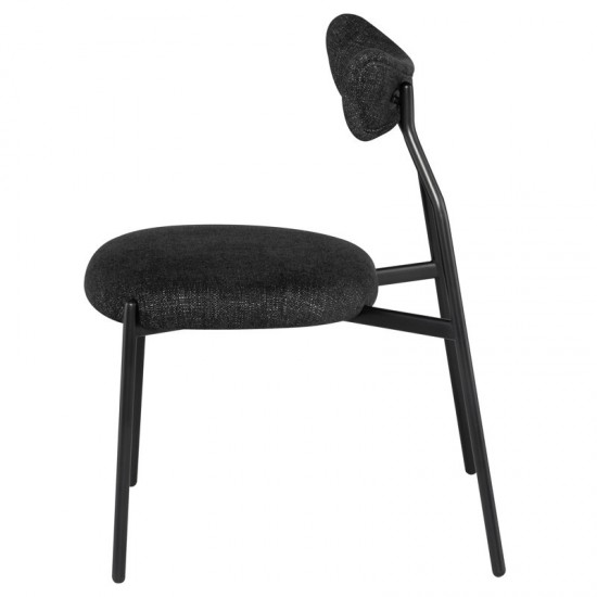 Dragonfly Tweed Shadow Fabric Dining Chair