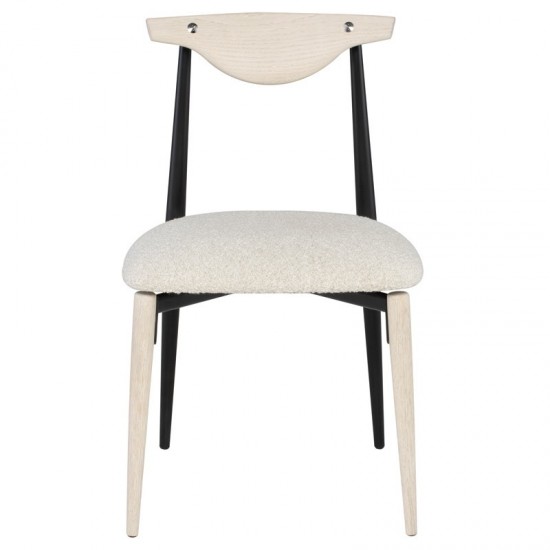 Vicuna Boucle Beige Fabric Dining Chair, HGDA771