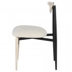 Vicuna Boucle Beige Fabric Dining Chair, HGDA771