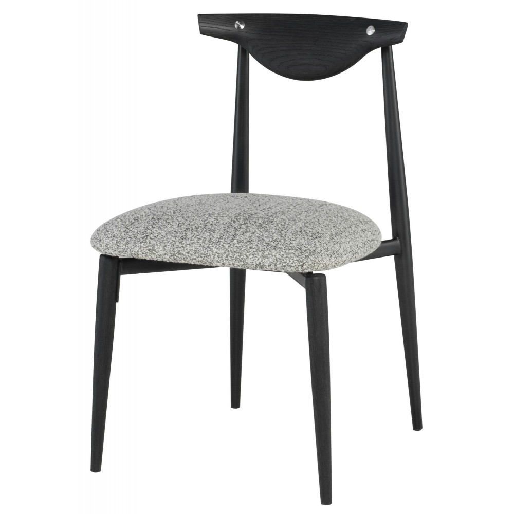 Vicuna Boucle Grey Fabric Dining Chair, HGDA772