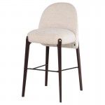 Ames Gema Pearl Fabric Bar Stool