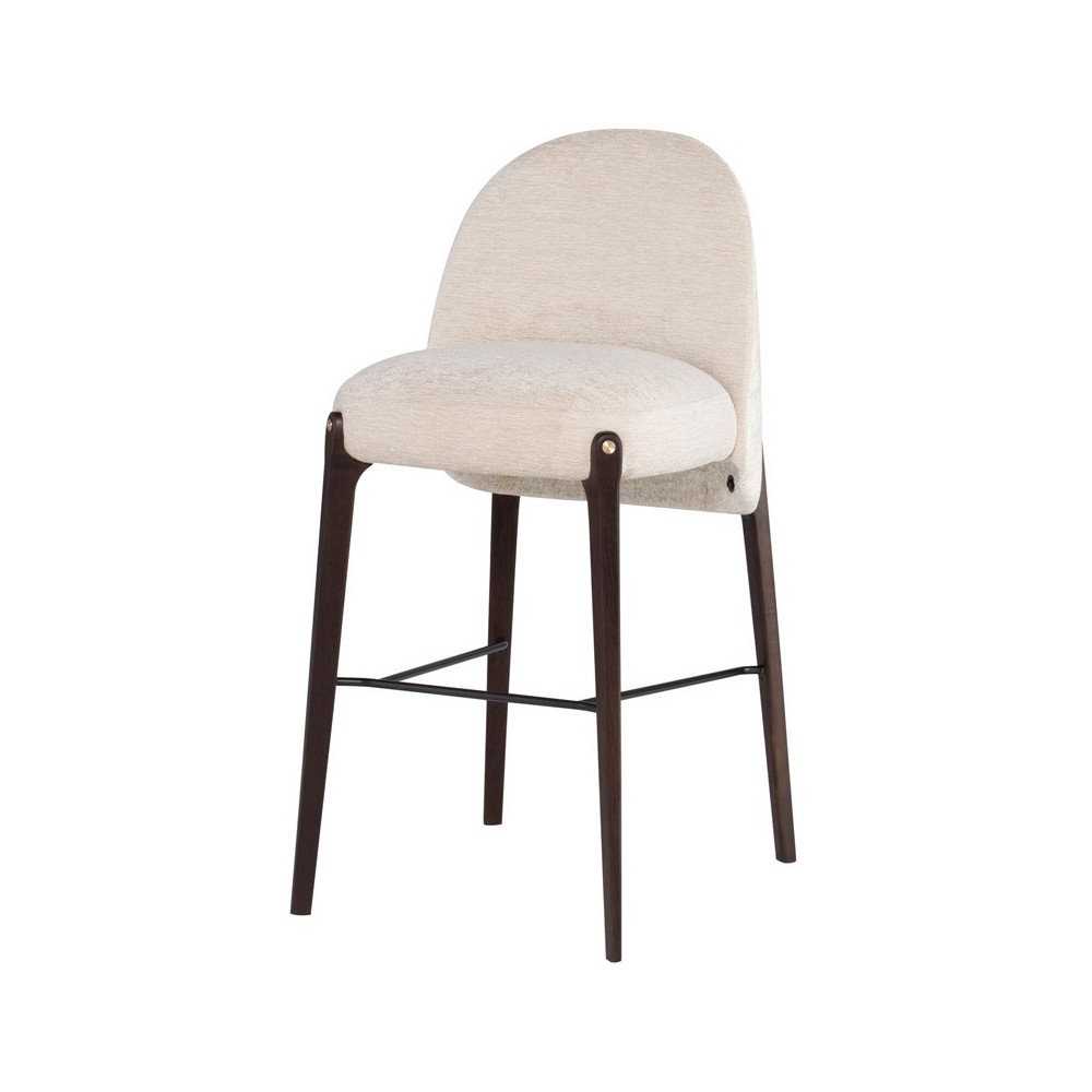 Ames Gema Pearl Fabric Bar Stool