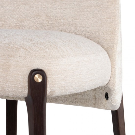 Ames Gema Pearl Fabric Bar Stool