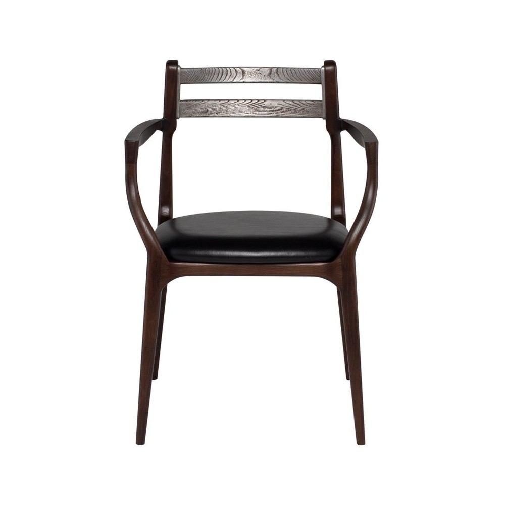 Assembly Black Leather Dining Chair, HGDA796