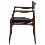 Assembly Black Leather Dining Chair, HGDA796