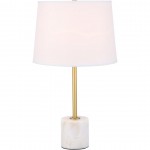 Elegant Decor Kira 1 Light Brass Table Lamp