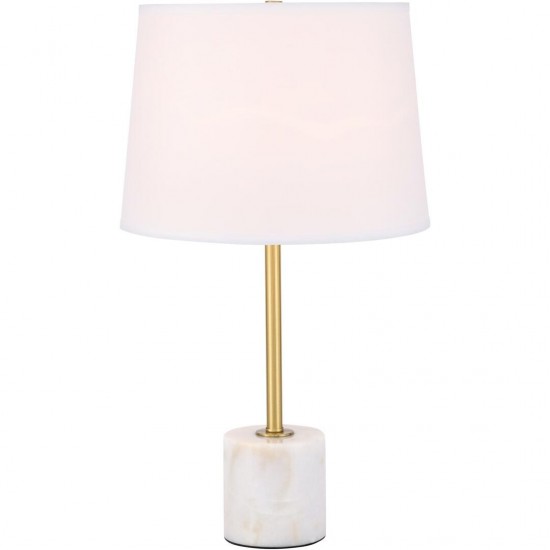 Elegant Decor Kira 1 Light Brass Table Lamp