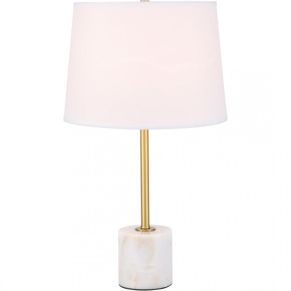 Elegant Decor Kira 1 Light Brass Table Lamp