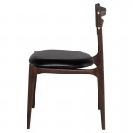 Assembly Black Leather Dining Chair, HGDA819