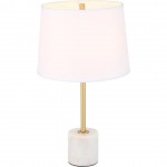 Elegant Decor Kira 1 Light Brass Table Lamp