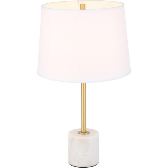 Elegant Decor Kira 1 Light Brass Table Lamp