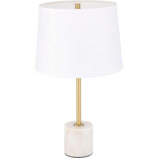 Elegant Decor Kira 1 Light Brass Table Lamp