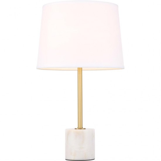 Elegant Decor Kira 1 Light Brass Table Lamp