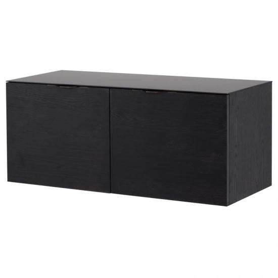 Drift Ebonized Wood Media Unit Cabinet, HGDA828