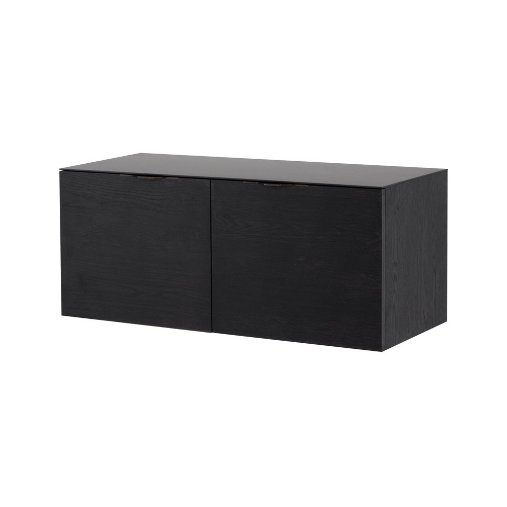 Drift Ebonized Wood Media Unit Cabinet, HGDA828