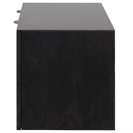 Drift Ebonized Wood Media Unit Cabinet, HGDA828