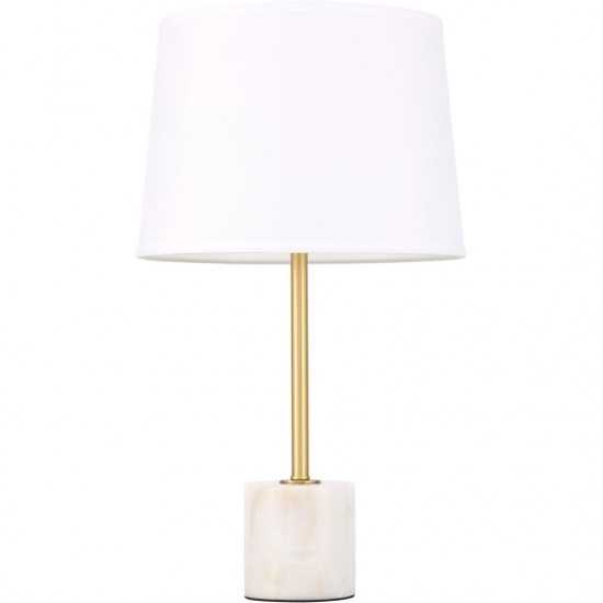 Elegant Decor Kira 1 Light Brass Table Lamp