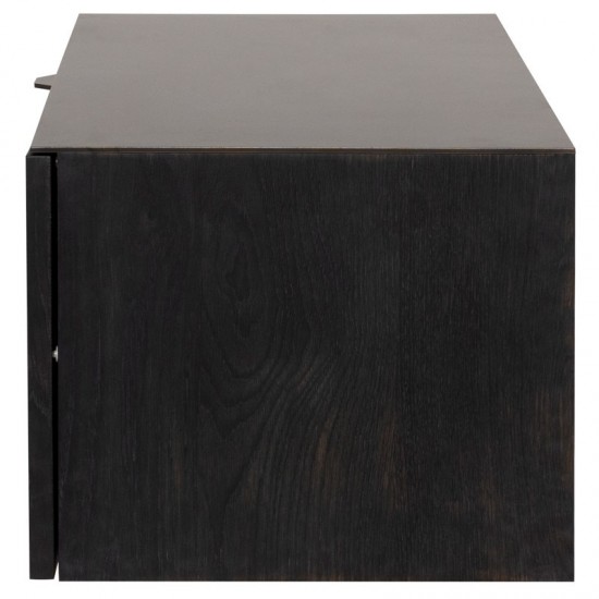 Drift Ebonized Wood Media Unit Cabinet, HGDA830