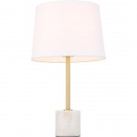 Elegant Decor Kira 1 Light Brass Table Lamp