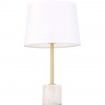 Elegant Decor Kira 1 Light Brass Table Lamp