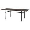 Stacking Table Smoked Wood Dining Table, HGDA837