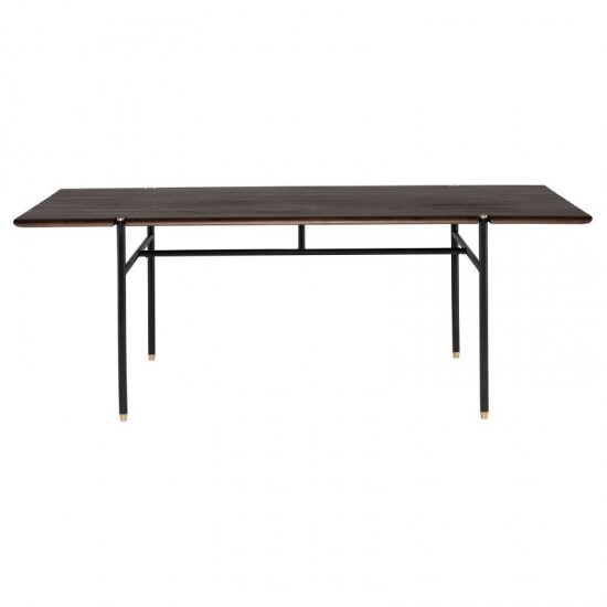 Stacking Table Smoked Wood Dining Table, HGDA837