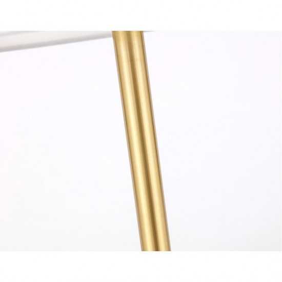 Elegant Decor Kira 1 Light Brass Table Lamp