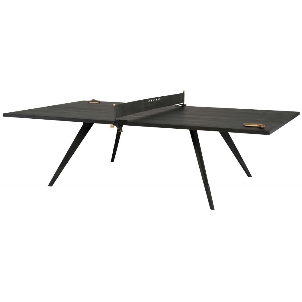 Ebonized Wood Ping Pong Game Table