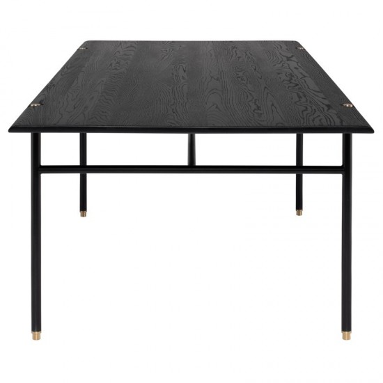 Stacking Table Ebonized Wood Dining Table, HGDA848