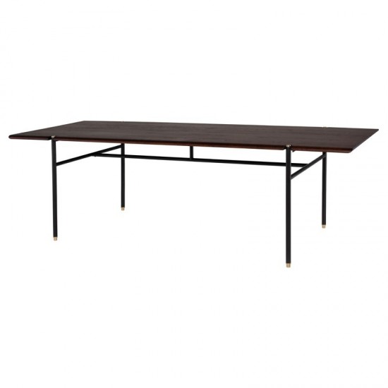 Stacking Table Smoked Wood Dining Table, HGDA849