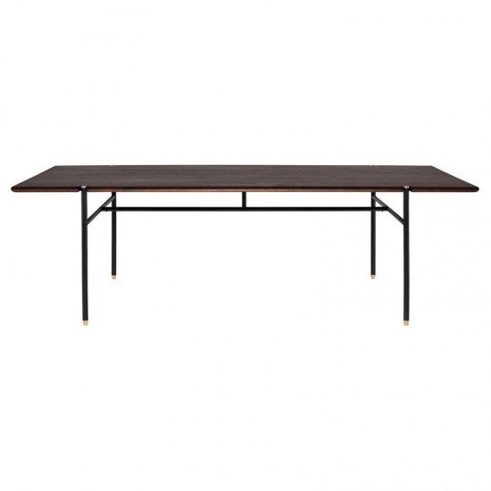 Stacking Table Smoked Wood Dining Table, HGDA849