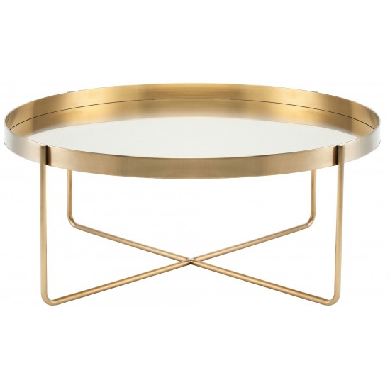 Gaultier Gold Metal Coffee Table, HGDE122