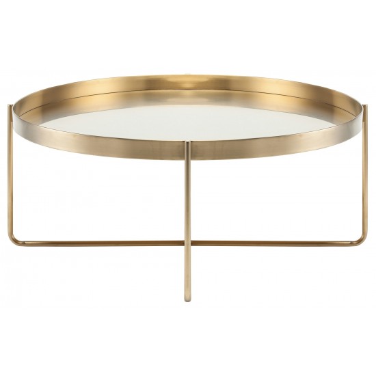 Gaultier Gold Metal Coffee Table, HGDE122