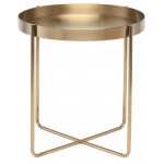 Gaultier Gold Metal Side Table