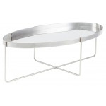 Gaultier Silver Metal Coffee Table