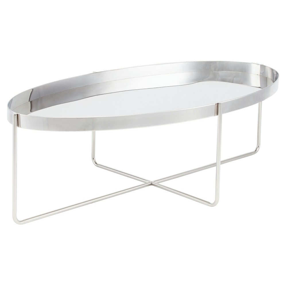 Gaultier Silver Metal Coffee Table Gaultier Silver Metal Coffee Table