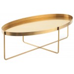 Gaultier Gold Metal Coffee Table, HGDE130