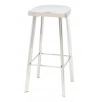 Icon Silver Metal Bar Stool