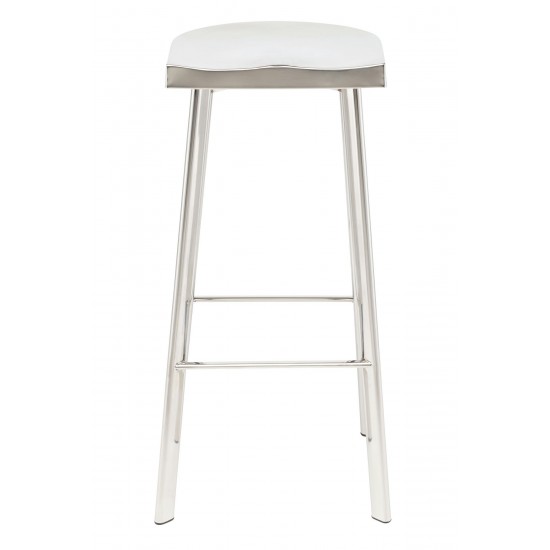 Icon Silver Metal Bar Stool