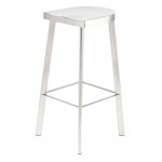 Icon Silver Metal Bar Stool