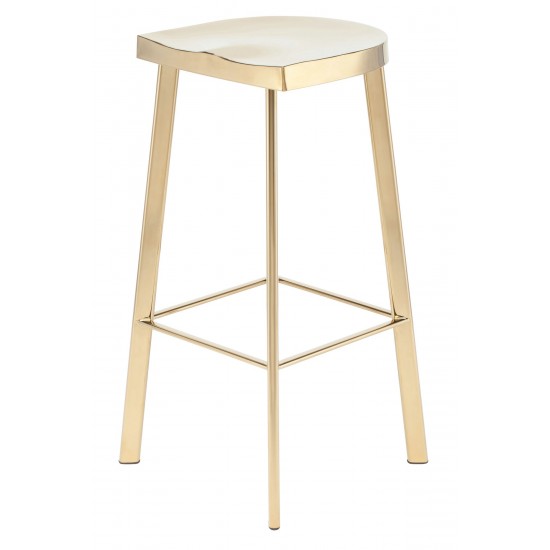 Icon Gold Metal Bar Stool