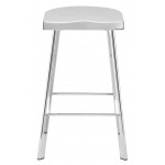 Icon Silver Metal Counter Stool