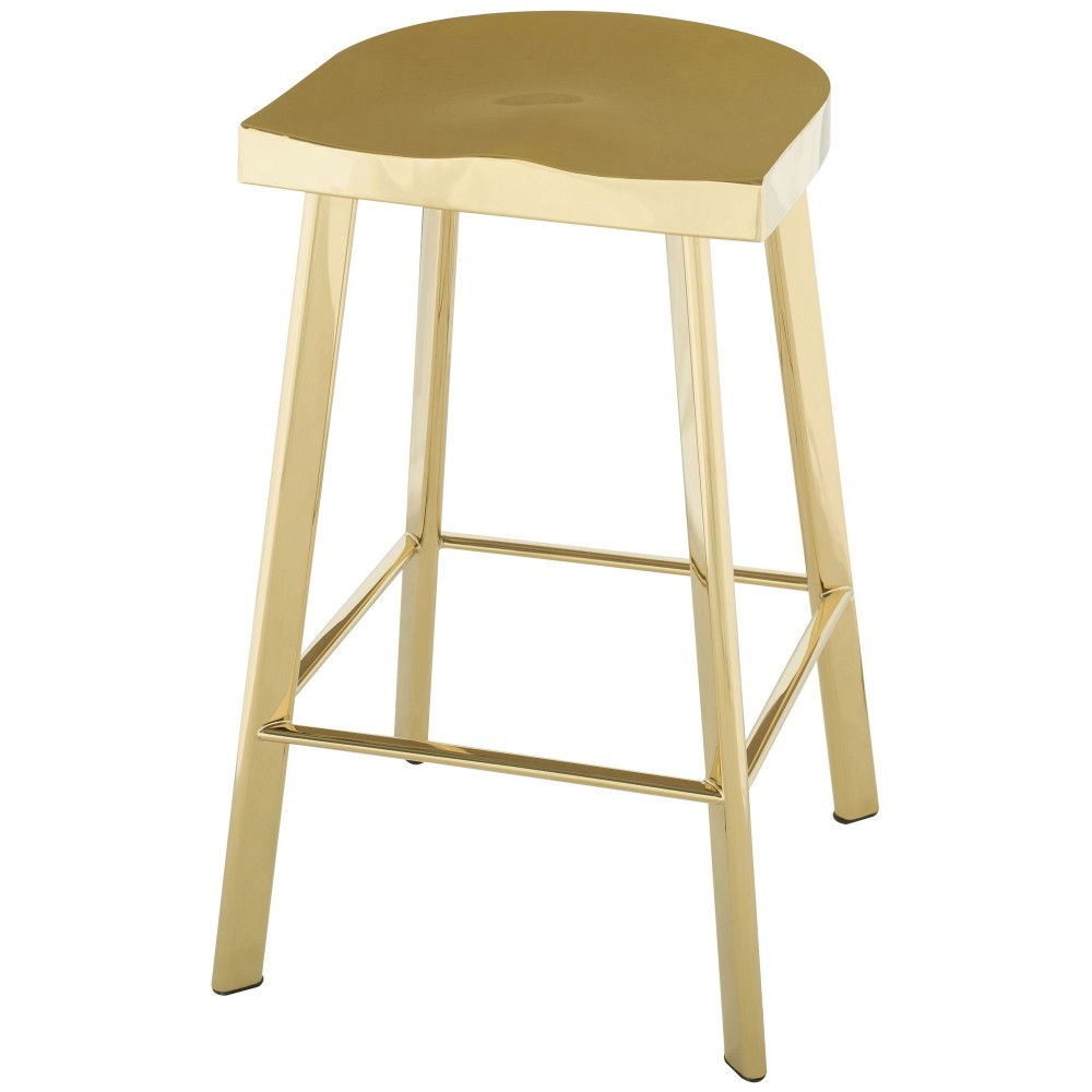 Icon Gold Metal Counter Stool