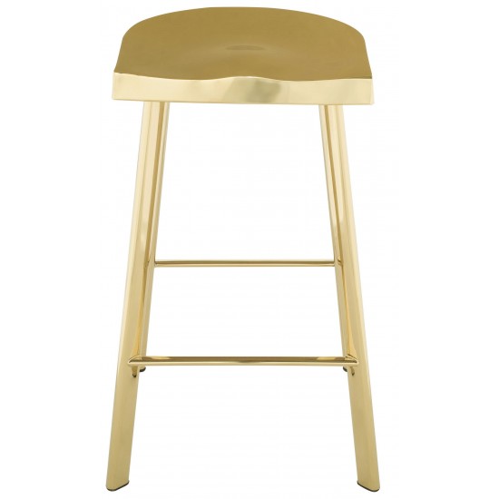 Icon Gold Metal Counter Stool